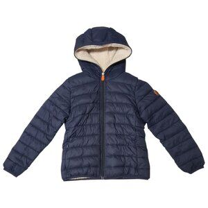Save The Duck Sherpa Lined Hooded Puffer Jacket Child Size 8 GIGA